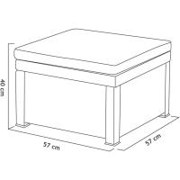 Conjunto de muebles de jardín color grafito |   Fabricado en España con Materiales Reciclados - details 2