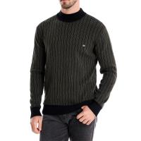 Nuevo diseño para hombre, suéteres de algodón con cuello simulado, suéter pelado cálido para otoño e invierno para hombres - details 0