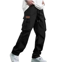 Nuevos Pantalones De Trabajo Para Hombre 2025 Estilo Europeo Y Americano Pantalones Casuales Rectos Con Bolsillos Para Hombre - details 11