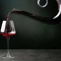 Botella de vino tinto Swan de 1700ml, olla de fiesta de bar soplada a mano, juego inflable de champán de cristal de moda sin plomo - details 1