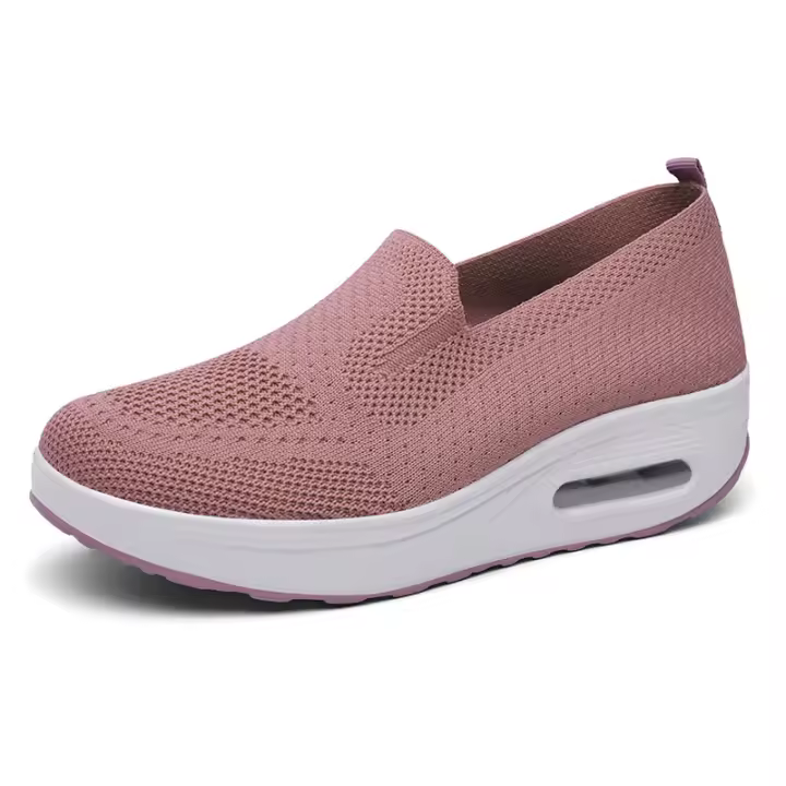 Zapatos deportivos con amortiguación de aire, suela gruesa, nueva malla tejida con mosca, zapatos casuales transpirables para - 1