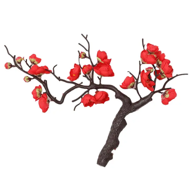 Flores artificiales de seda para decoración del hogar, rama de plástico para boda, bricolaje, espuma, baya de Navidad - 1