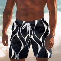 Ropa de baño hawaiana para hombres Pantalones deportivos de secado rápido con estampado en línea 3D - details 6