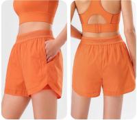 Pantalones cortos transpirables de doble capa para mujer, shorts de fitness de secado rápido, pantalones cortos de yoga, pantalones de entrenamiento, 2 en 1 - details 1