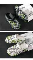 Sandalias De Hombre Talla Grande Con Suela Gruesa Antideslizante Para Playa Y Jardín EVA Cómodas Clogs Casuales Color Camuflaje - details 16