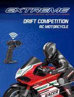 Moto de Carreras RC para Niños Scooter Eléctrico de Alta Velocidad 4 Canales Modelo de Regalo 1/6″ - details 14