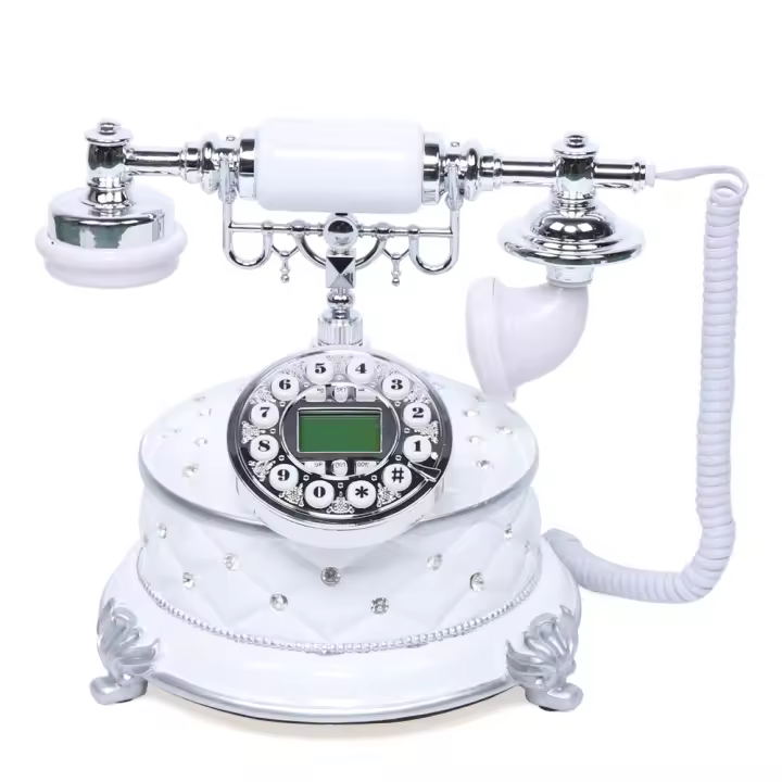 Teléfono Vintage antiguo, Dial giratorio, Retro teléfono fijo antiguo para el hogar, oficina, cafetería, decoración de Bar - 1