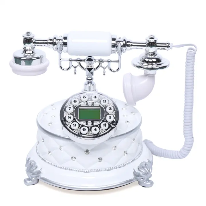 Teléfono Vintage antiguo, Dial giratorio, Retro teléfono fijo antiguo para el hogar, oficina, cafetería, decoración de Bar - 1