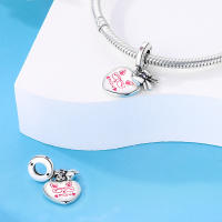 Encantos de Pulsera S925 Plata Esterlina con Esqueleto y Flor para Mujeres Joyería Fina de Cumpleaños Regalo de Diy con Cuentas de Zircono y Piedra Natural - details 19