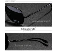 KINGSEVEN-gafas de sol de aluminio para hombre y mujer, lentes de sol polarizadas con espejo UV400, 7735 - details 0