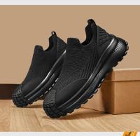 Zapatillas de deporte de los hombres de moda Flyknit transpirable Athletic Casual Shoes - details 18