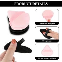 12 piezas de esponja de maquillaje triangular reutilizable, lavable y suave para base, polvo y cuerpo - details 3