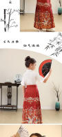 Nuevo conjunto Hanfu con cara de caballo para niñas, estilo Tang antiguo chino Ming para niños, primavera y verano diarios - details 4