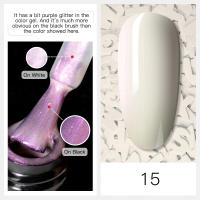 ROSALIND-botella de cristal de 15ml, Gel de uñas de Color puro brillante para diseño de uñas, lámpara LED/UV, esmalte de uñas de Gel de larga duración - details 6