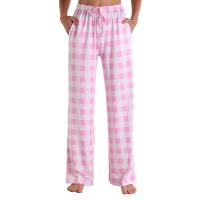 Pantalones casuales, bolsillos estampados, bandas elásticas, ropa de hogar recta y holgada para mujer - details 19