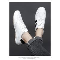 Zapatos De Tenis Para Hombre En Cuero Natural Suela De Goma Cómodos Y De Alta Calidad Zapatillas Casuales Para El Verano - details 15