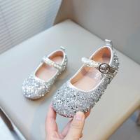 Zapatos de cuero con diamantes de imitación brillantes para niñas, zapatos de cristal para niñas, zapatos planos de vestir para niñas, fiesta de boda, perlas, abalorios ostentosos - details 5