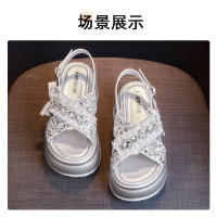 Sandalias Casuales de Moda para Mujer Nuevos Zapatos de Playa con Suela Gruesa y Cruzada con Estilo - details 17