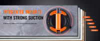 SucceBuy Ventosa de vidrio, paquete de 8", capacidad de 615 libras, succión al vacío con mango de acero y caja de transporte, herramienta resistente para vidrio, granito, azulejos, metal, madera - details 0