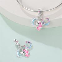 Encanto de Flamenco y Unicornio de Plata Esterlina 925 Joyería de Pulsera Original DIY para Mujeres - details 27
