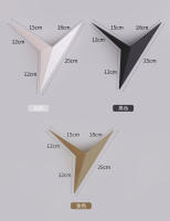 Lámpara de pared triangular LED moderna y minimalista para dormitorio, estudio, habitación de hotel, mesita de noche, lámpara frontal de espejo - details 2