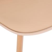 Ottomano Baya Patas de Haya Tonos Beige Muebles y Organización - details 2