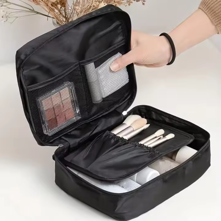 Bolsa de Cosméticos de Viaje Impermeable Bolsa de Almacenamiento de Pinceles de Maquillaje - 1