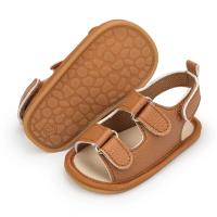 Sandalias De Verano Para Bebé Meckior Zapatos Para Niños Y Niñas Cuero PU Suela De Goma Antideslizante Primera Zapatilla Unisex 0-18M - details 8