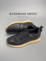Zapatos hechos a mano de cuero vacuno de moda, transpirables y versátiles para hombre. - details 39
