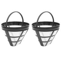 Filtro de Café Reutilizable Pack No.4 para Máquina de Café de Drip Apto para la Mayoría de las Máquinas de 8-12 Tazas Hecho de Plástico y Malla de Nylon - details 0