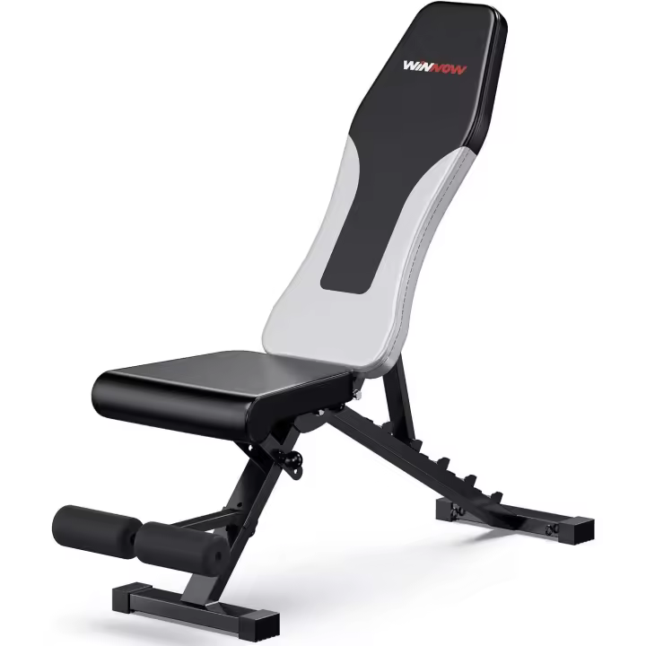 Banco de Pesas Ajustable Banco de Entrenamiento Plegable para el Hogar Banco Plano Inclinado Invertido Banco de Musculación Multiuso... - 1