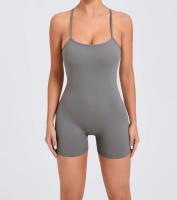 Traje deportivo de secado rápido de color sólido, cómodo para correr, pedalar, mango sin mangas de yoga - details 3