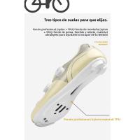 Zapatos de Ciclismo para Aire Libre Fondo de Goma Sin Cierre, Fondo para Carretera y Montaña con Doble Hebilla - details 8