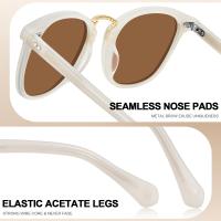 Gafas de Sol Polarizadas de Acrílico para Mujeres Protección UV, Estilo Retro Tendencia - details 0