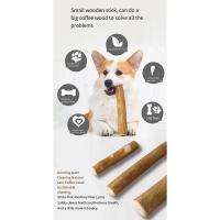 Juguete de Madera para Masticar con Café, Palitos de Madera para Masticar, Alivian el Estrés Dental, Juguetes para Mascotas - details 0