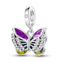 Silver Fit-pulsera de circonio para mujer, serie de mariposas de 3mm, joyería artesanal, nuevos artículos, Material metálico - details 30