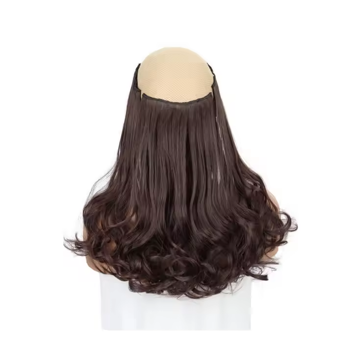 Extensiones de cabello con Clip de 12 pulgadas, 4 Uds., coletas, cabello ondulado corto y rizado sin costuras, postizos gruesos invisibles esponjosos ombré - 1