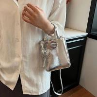 Nueva Moda, Mini Bolso Cuadrado de Cobre PU Coreano Bolso Cruzado de Alta Calidad para Mujer - details 2