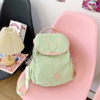 Mochila con cordón de fresa de Color dopamina, mochila de nailon de fruta impermeable de estilo coreano, mochila de viaje de gran capacidad - details 21