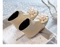 Nuevo terciopelo dos zapatos de algodón botas de bebé para niños vestido niña princesa botas - details 9