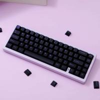 114 Key Translucent Double Shot ABS Keycaps Purple Black Semi Transparent Keycap Cherry Profile for MX Switches Gaming Keyboard - details 3
