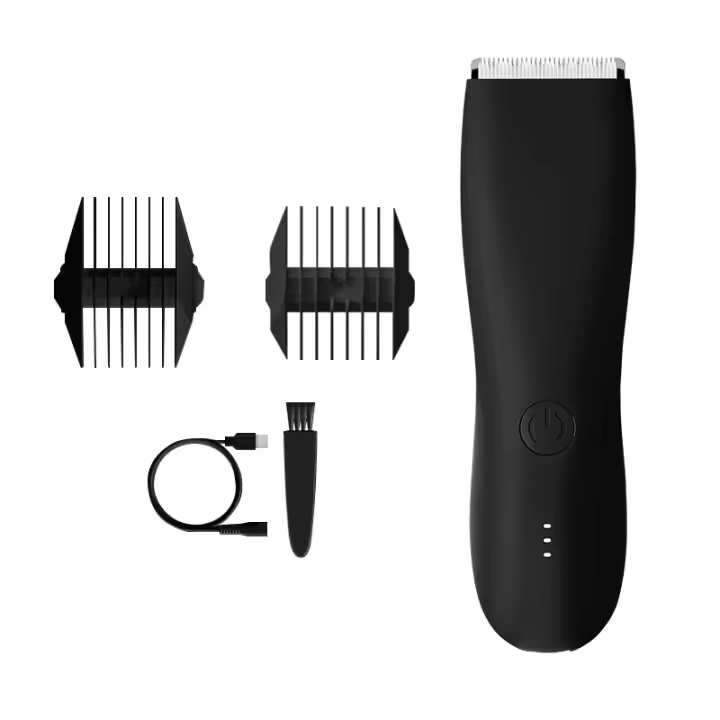Cortadora de pelo profesional para hombres, máquina de afeitar inalámbrica, inalámbrica, para la ingle y el cuerpo púbico, húmeda y seca - 1