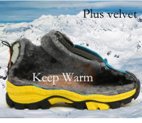 Zapatos de senderismo para niños de alta calidad, zapatos cálidos antideslizantes de lana para exteriores para niños y niñas, botas de nieve impermeables cómodas para invierno - details 5