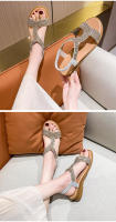 Sandalias de playa ligeras informales para mujer, con suela gruesa y diamantes de imitación, novedad de verano - details 11