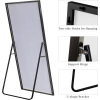 Espejo de Pared Completo Espejo de Vestidor para Dormitorio Marco de Aleación de Aluminio Dorado - details 19