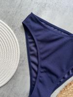 Traje de Baño de Una Pieza de Corte Alto Traje de Baño Liso de Hombro Único para Mujeres - details 10
