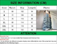 Pantalones Cargo de Cintura Alta Ropa de Calle Hip Hop para Mujeres Pantalones Grandes Bolsillos Casuales - details 0