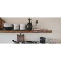 Cocina con Encimera 100 x 40 x 78 cm, Armario con Puertas y 2 Cajones, Estante Ajustable, Kit Antivuelco, Mueble Auxiliar Multiuso para Comedor, Salón (Blanco) - details 5