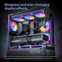 1pc OUYUANSU Prism 7Pro ARGB Fan 12cm con módulo LED Infinity Mirror, rodamiento hidráulico silencioso, ventilador de refrigeración para juegos de larga duración para caja de PC, compatible con consola de juegos - details 4