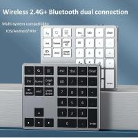 2.4Ghz Wireless + Bluetooth Numeric Keypad K35 Number Pad USB C Rechargeable Numpad for IOS Android Windows Digital Keyboard - details 6